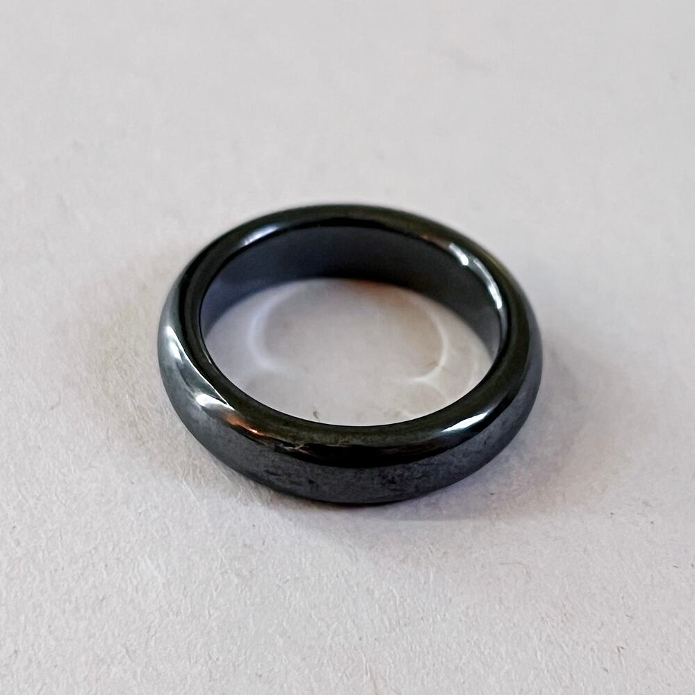 Dark Grey Ring Masculine Jewelry Minimalist Accessories